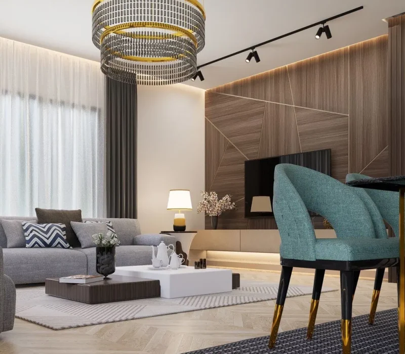 Home space with dining area